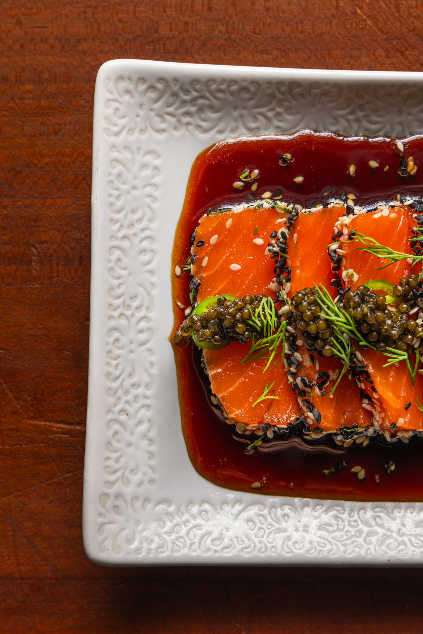 Sashimi de salmão